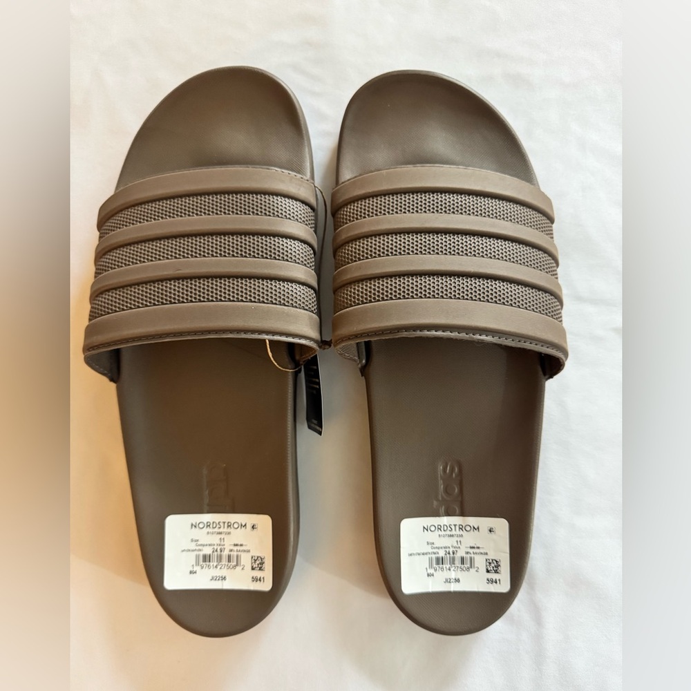 Adidas Men's Slide Sandals Taupe